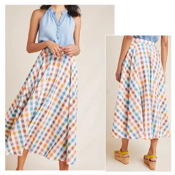 Anthropologie Maeve Evelyn Midi Skirt (copy) - Picture 2 of 6